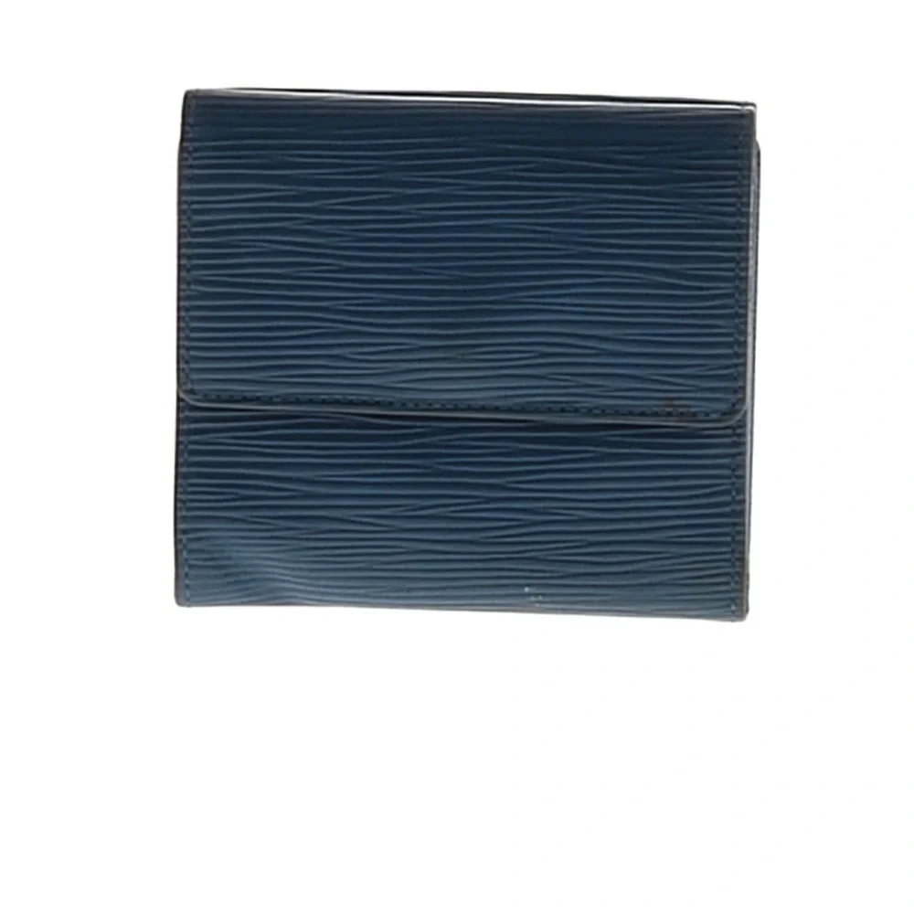 Louis Vuitton Blue Epi Leather Tri Fold Wallet